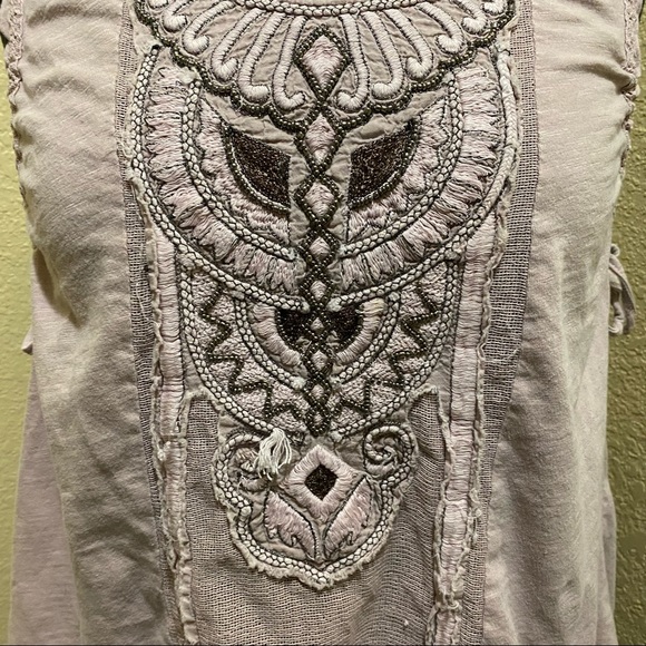 Free People lavender open back sleeveless top sz M - Picture 6 of 6